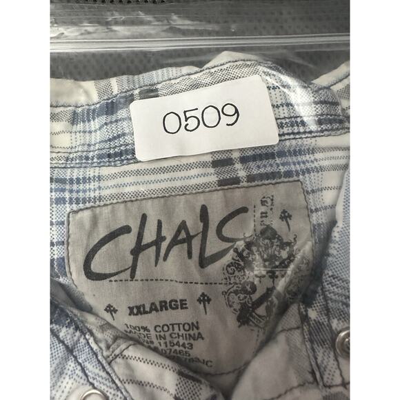 Chals Button Down Mens Sz XXL Pearl Snap western Cowboy Rodeo Cowboycore - Picture 6 of 7